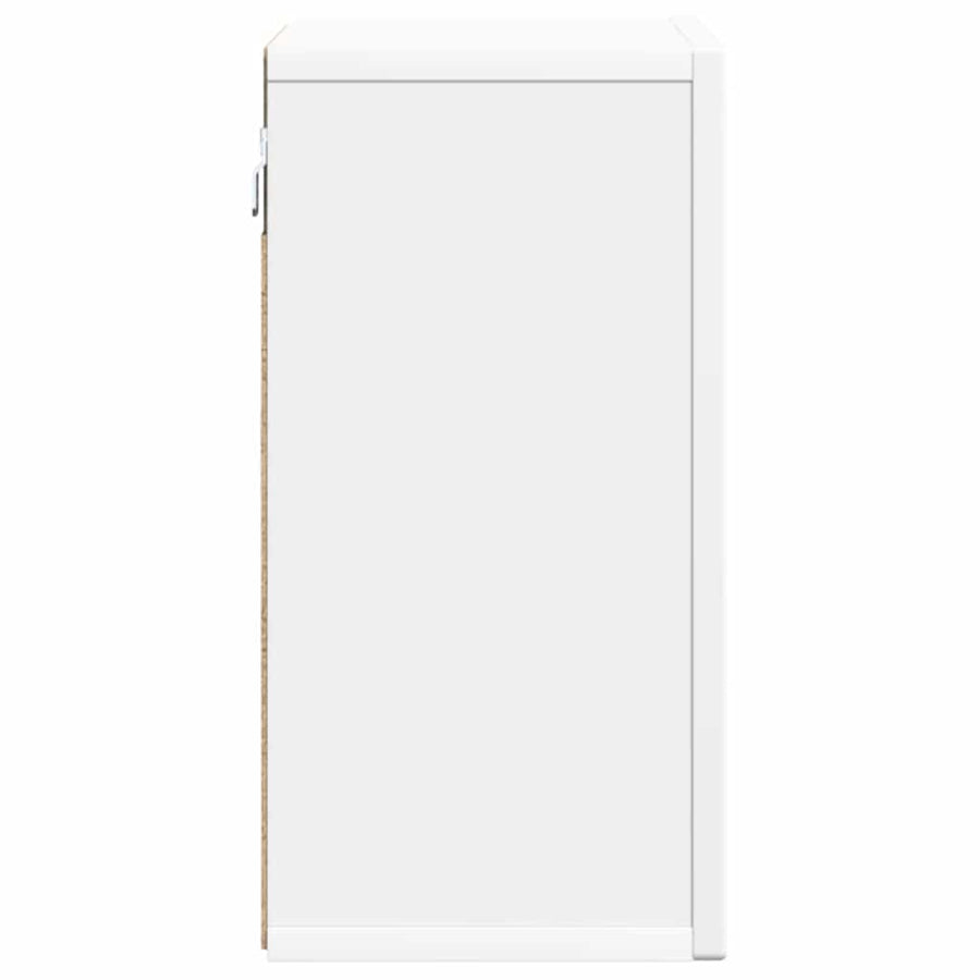 Hangkast met plank met opslag Wit 60 x 20 x 40 cm Bewerkt hout