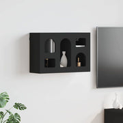 Hangkast 60x20x40 cm zwart bewerkt hout