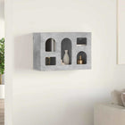 Hangkast 60x20x40 cm bewerkt hout beton grijs