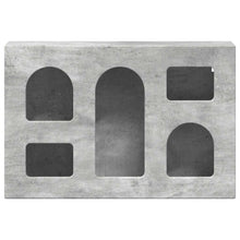 Hangkast met plank Beton Grijs 60 x 20 x 40 cm Bewerkt hout