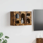 Hangkast 60x20x40 cm gerookt eiken bewerkt hout