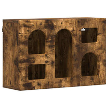 Hangkast met plank Gerookt eiken 60 x 20 x 40 cm Bewerkt hout