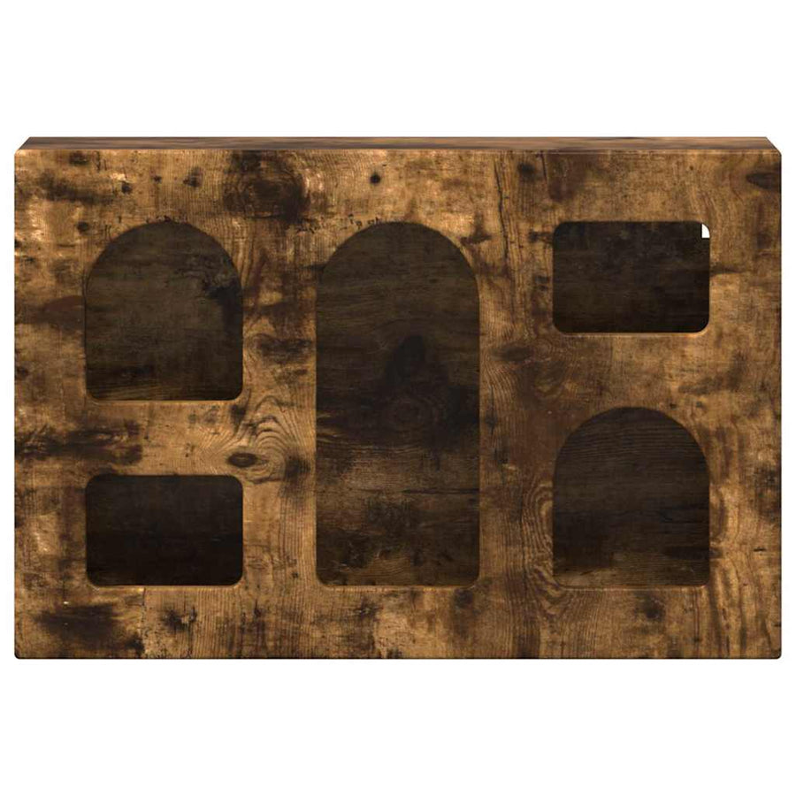 Hangkast met plank Gerookt eiken 60 x 20 x 40 cm Bewerkt hout