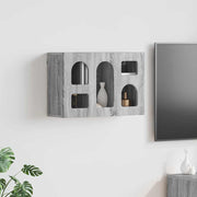 Hangkast 60x20x40 cm bewerkt hout grijs Sonoma