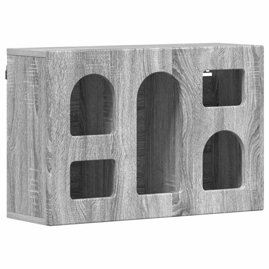 Hangkast met plank Grijs Sonoma 60 x 20 x 40 cm Bewerkt hout