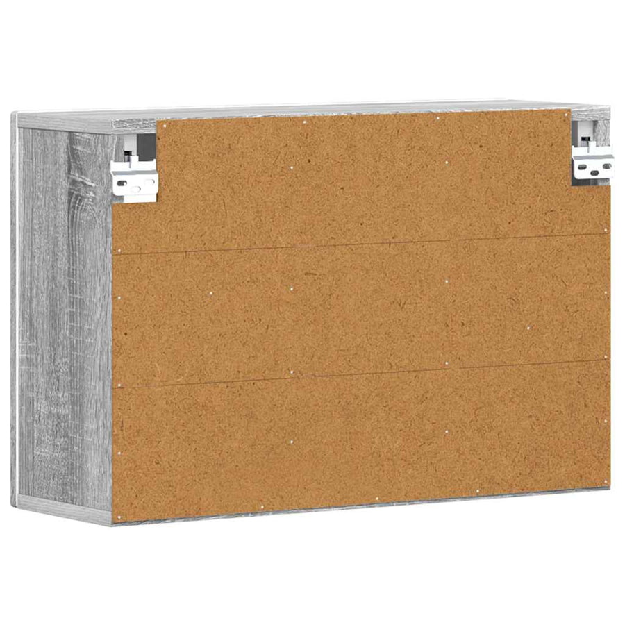 Hangkast met plank Grijs Sonoma 60 x 20 x 40 cm Bewerkt hout