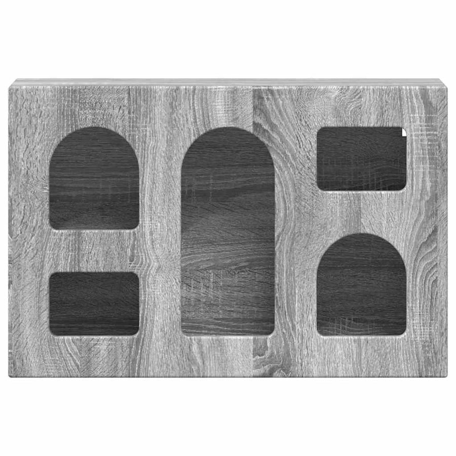 Hangkast met plank Grijs Sonoma 60 x 20 x 40 cm Bewerkt hout