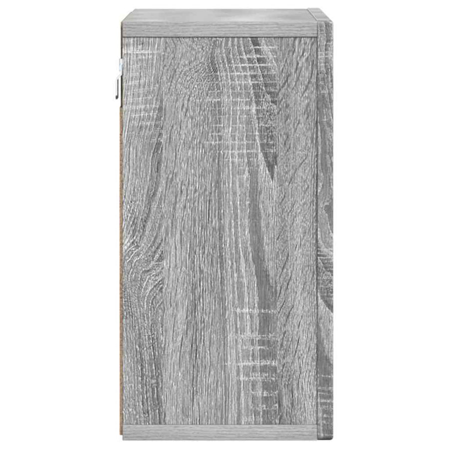 Hangkast met plank Grijs Sonoma 60 x 20 x 40 cm Bewerkt hout