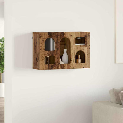 Hangkast met plank Oudhout 60 x 20 x 40 cm Bewerkt hout