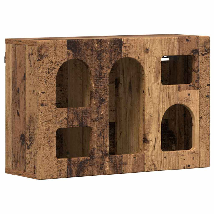 Hangkast met plank Oudhout 60 x 20 x 40 cm Bewerkt hout
