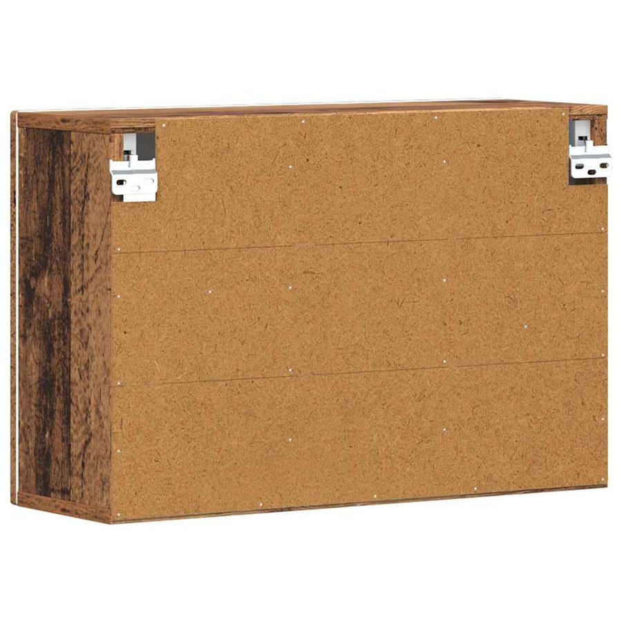 Hangkast met plank Oudhout 60 x 20 x 40 cm Bewerkt hout
