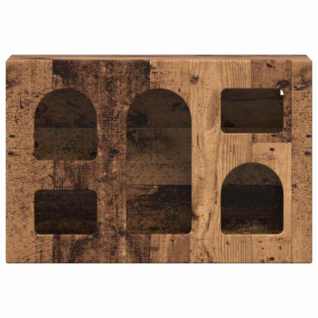 Hangkast met plank Oudhout 60 x 20 x 40 cm Bewerkt hout