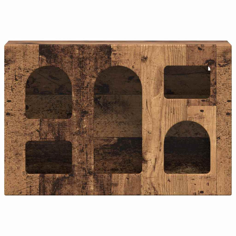 Hangkast met plank Oudhout 60 x 20 x 40 cm Bewerkt hout