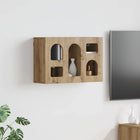 Hangkast 60x20x40 cm bewerkt hout