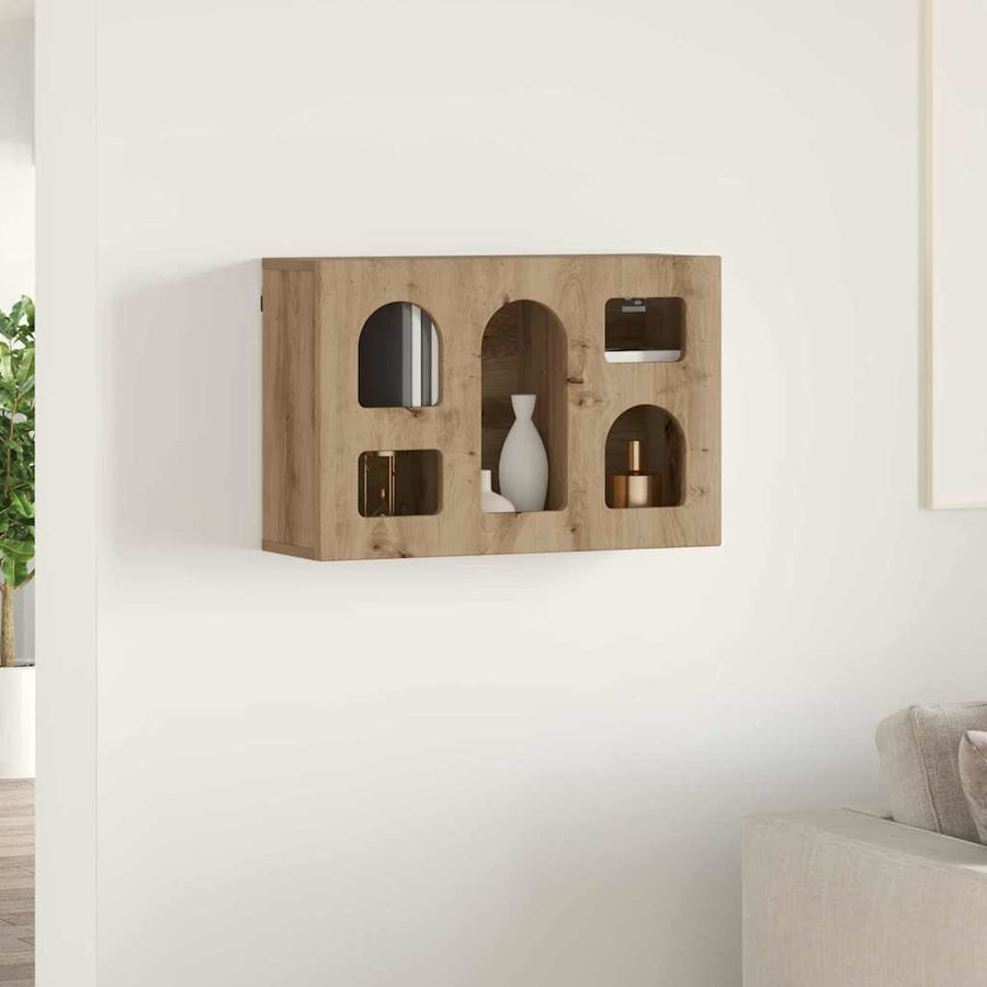 Hangkast met plank Artisan Eiken 60 x 20 x 40 cm Bewerkt hout