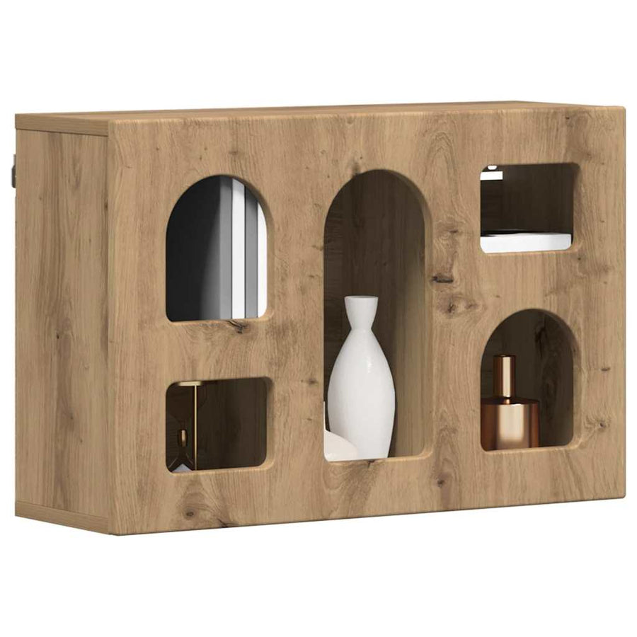 Hangkast met plank Artisan Eiken 60 x 20 x 40 cm Bewerkt hout