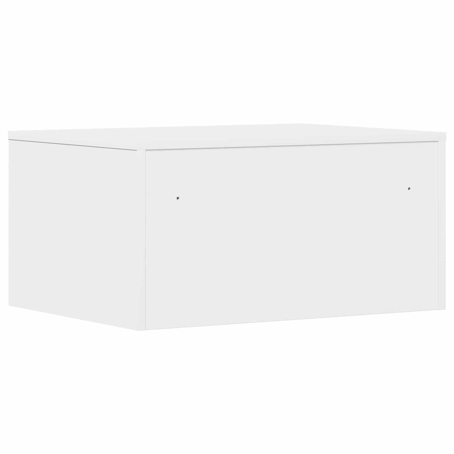 Aan de muur bevestigd bureau Wit 60 x 45 x 30 cm Bewerkt hout