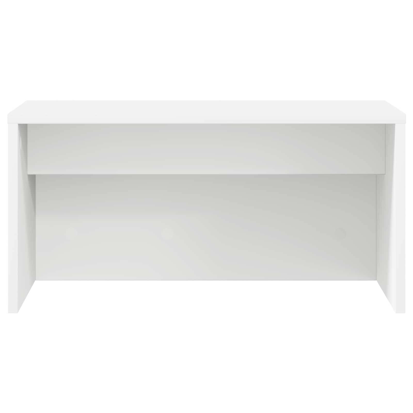 Aan de muur bevestigd bureau Wit 60 x 45 x 30 cm Bewerkt hout