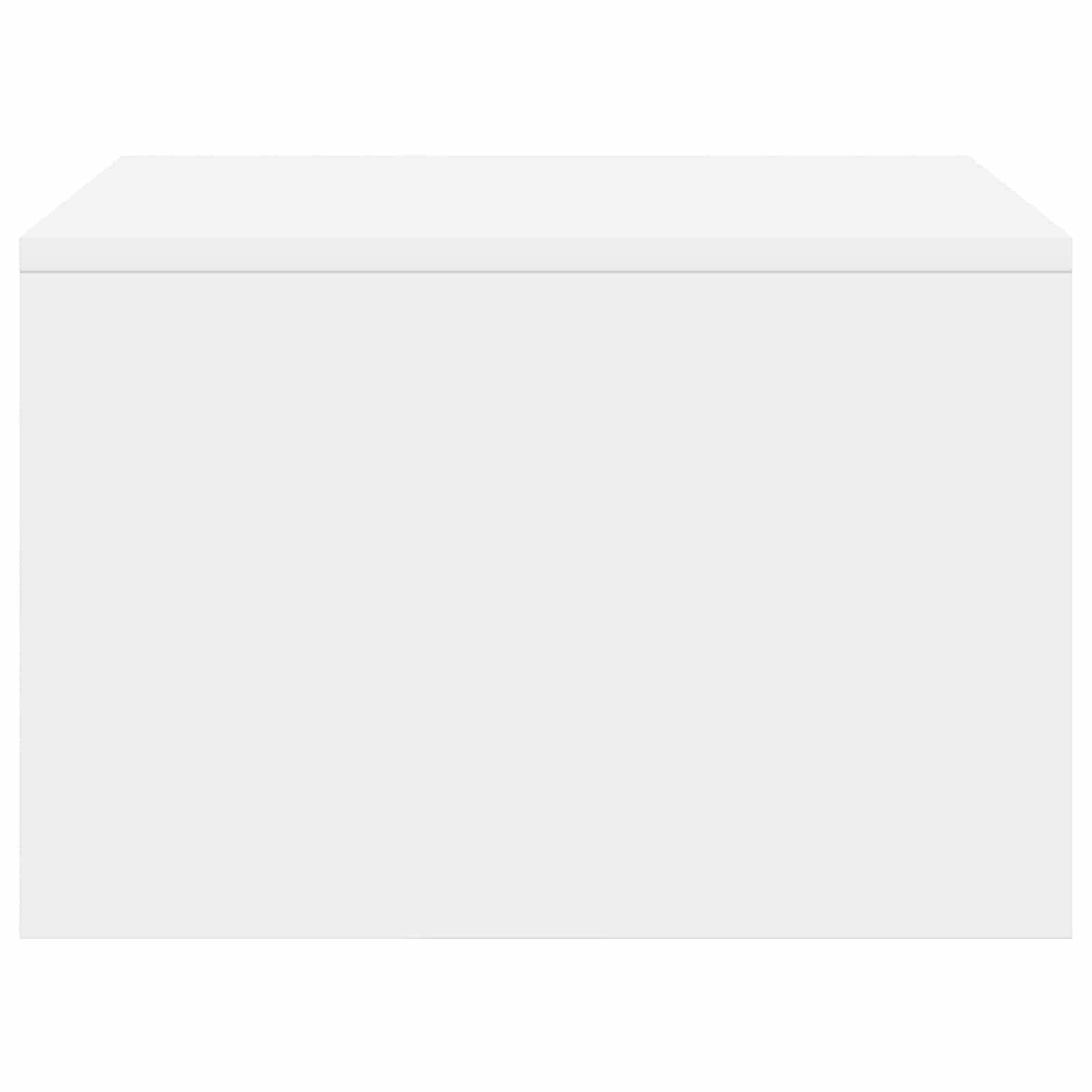 Aan de muur bevestigd bureau Wit 60 x 45 x 30 cm Bewerkt hout
