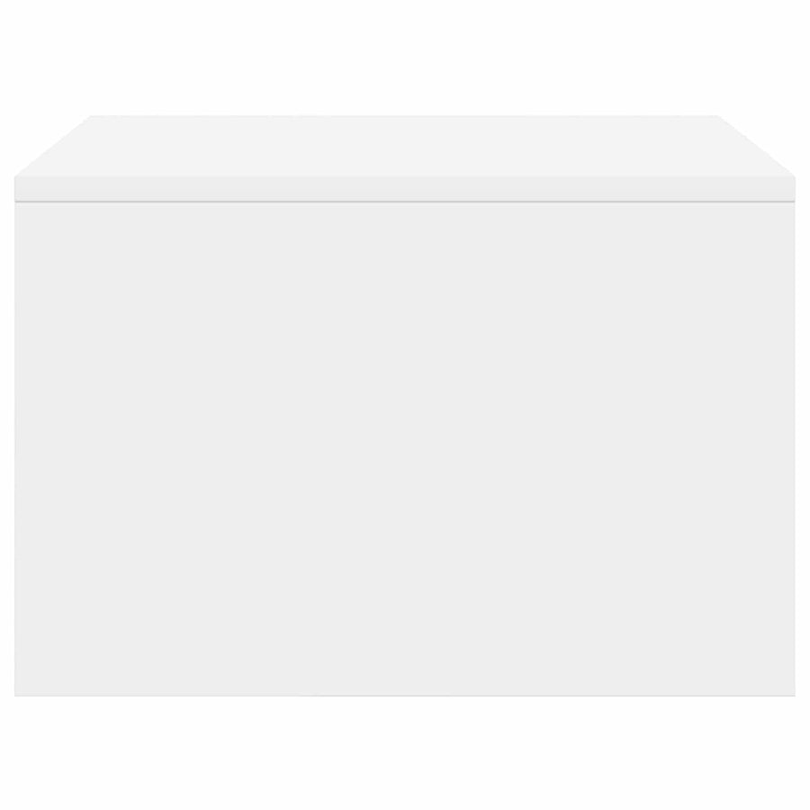 Aan de muur bevestigd bureau Wit 60 x 45 x 30 cm Bewerkt hout