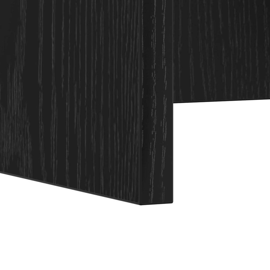 Aan de muur bevestigd bureau Zwart Eiken 60 x 45 x 30 cm
