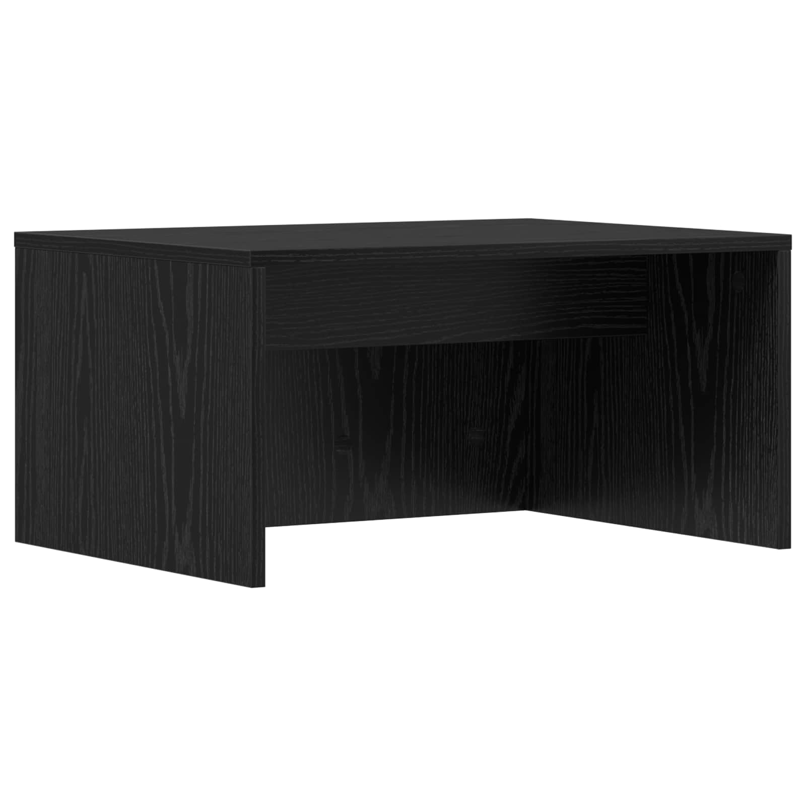 Aan de muur bevestigd bureau Zwart Eiken 60 x 45 x 30 cm