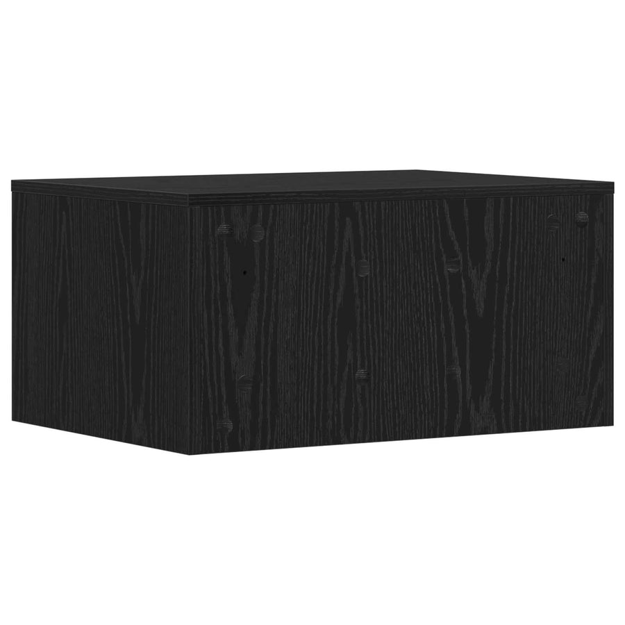 Aan de muur bevestigd bureau Zwart Eiken 60 x 45 x 30 cm