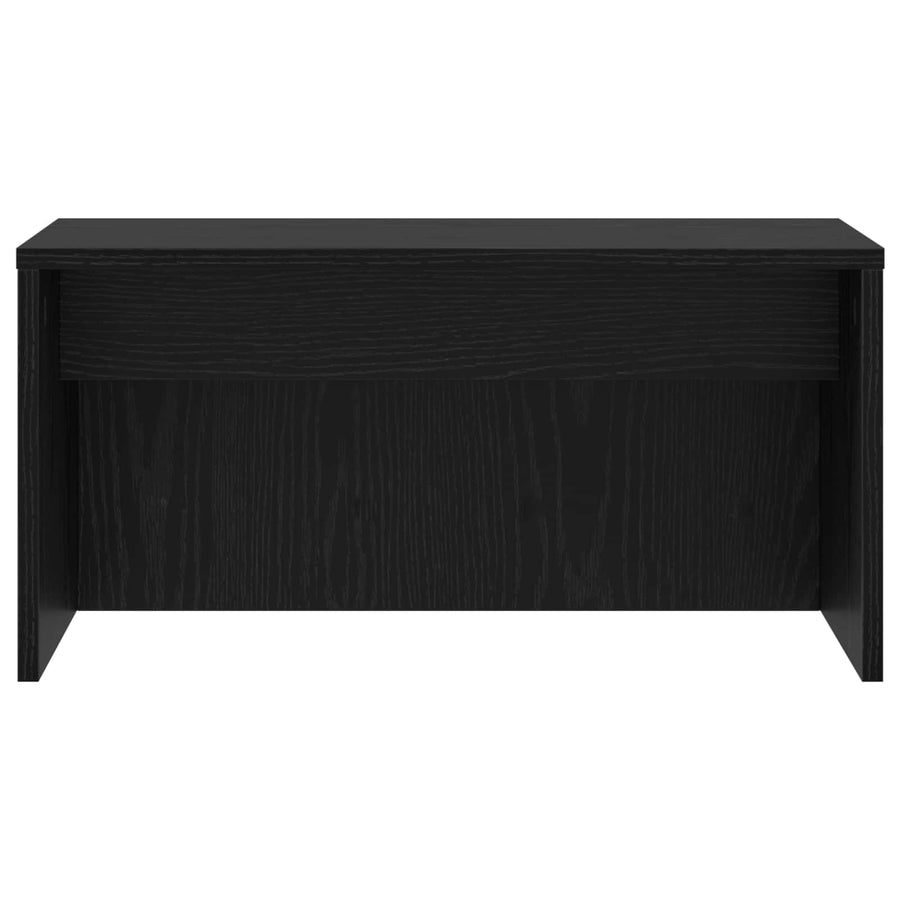 Aan de muur bevestigd bureau Zwart Eiken 60 x 45 x 30 cm
