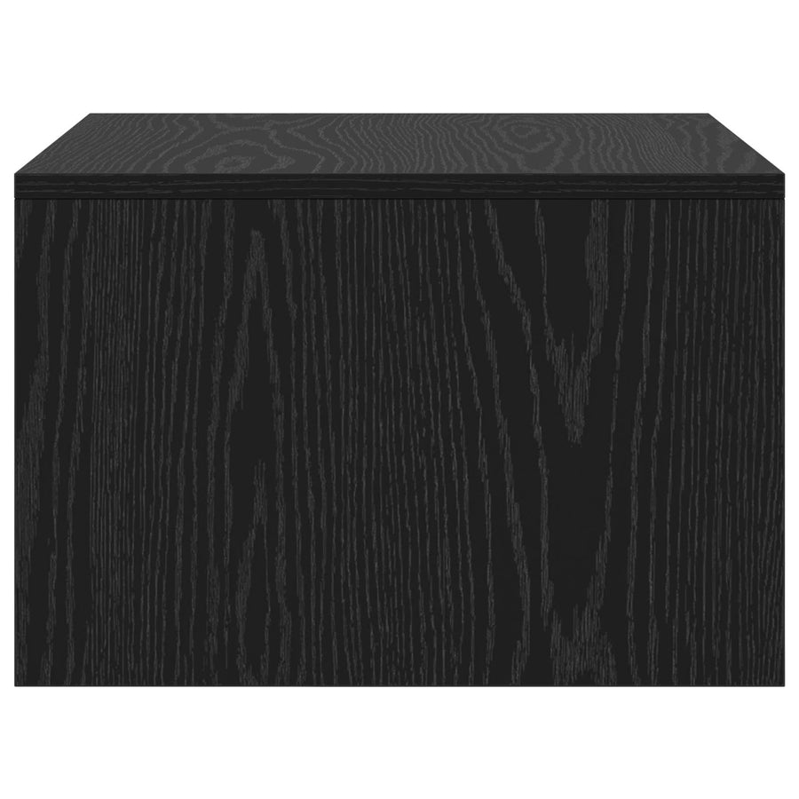 Aan de muur bevestigd bureau Zwart Eiken 60 x 45 x 30 cm