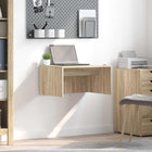 Wall Desk with Storage Sonoma Oak 60 x 45 x 30 cm Engineered Wood