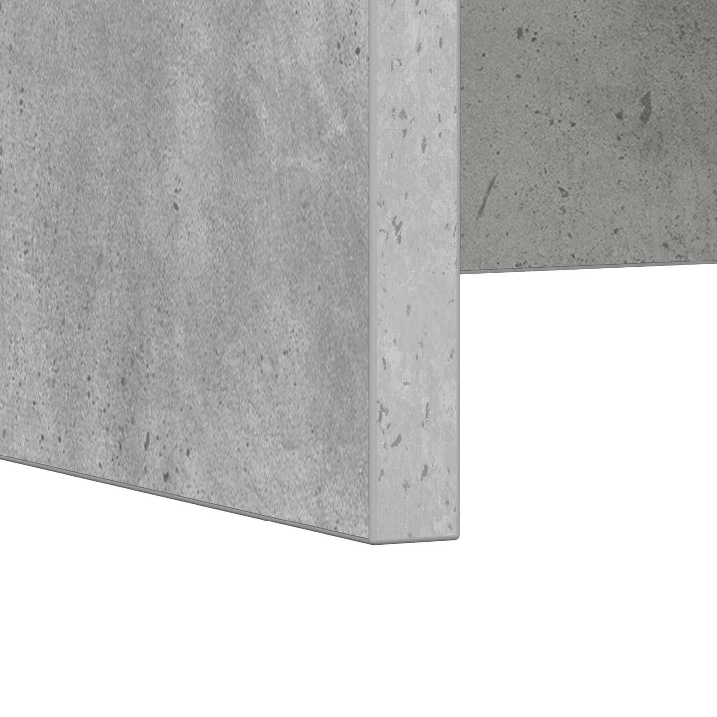 Aan de muur bevestigd bureau Beton Grijs 60 x 45 x 30 cm