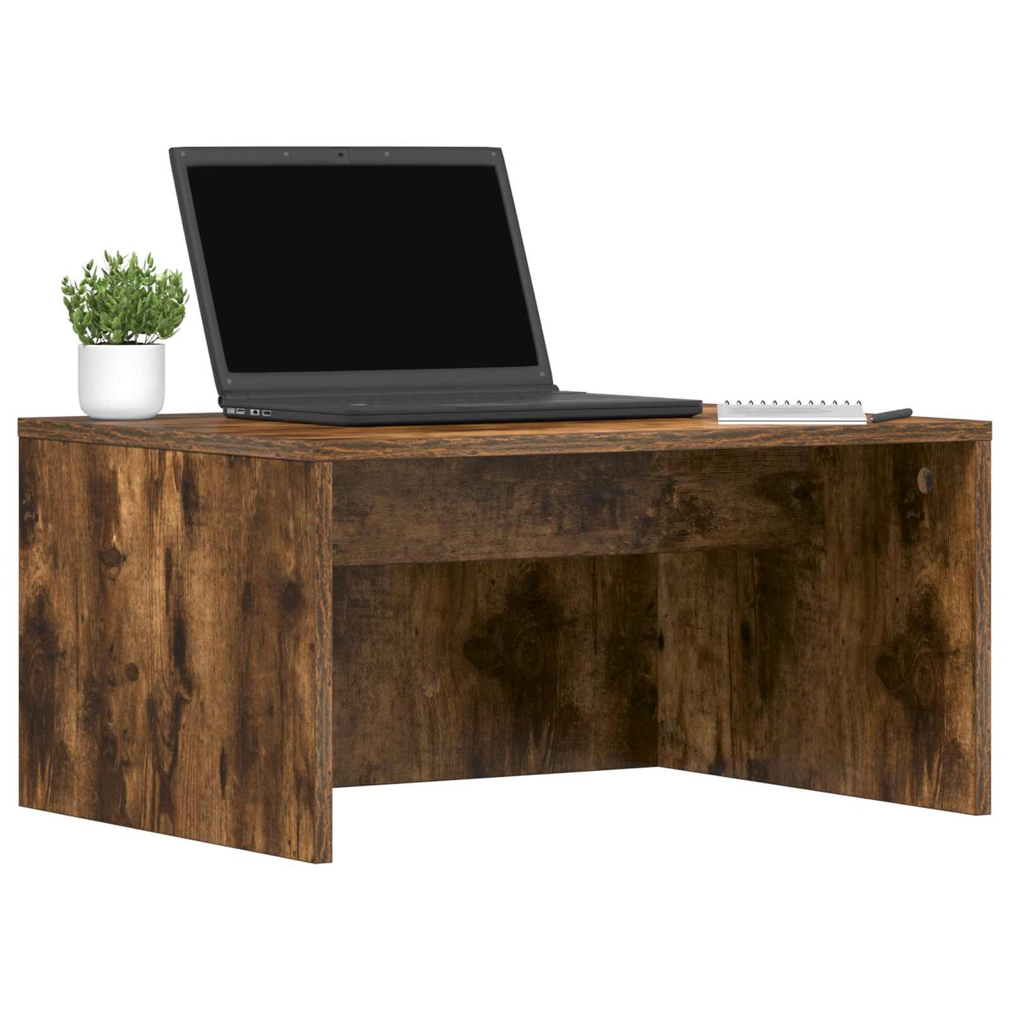 Aan de muur bevestigd bureau Gerookt eiken 60 x 45 x 30 cm