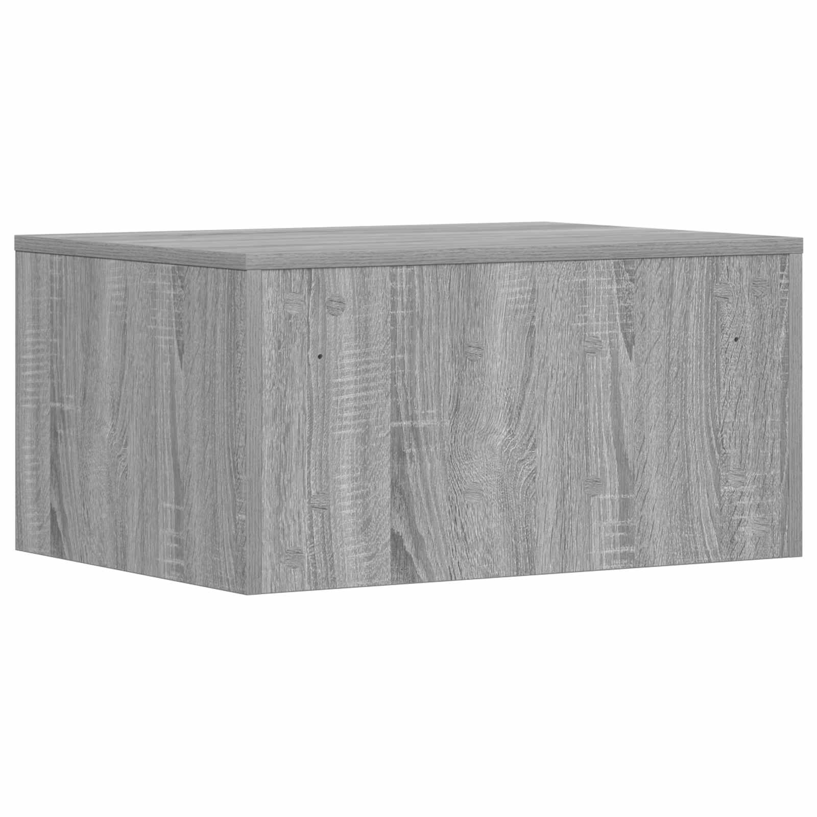 Aan de muur bevestigd bureau Grijs Sonoma 60 x 45 x 30 cm