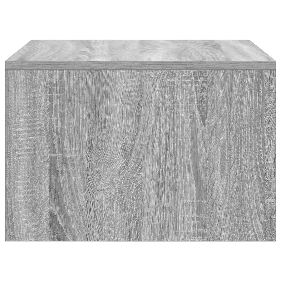 Aan de muur bevestigd bureau Grijs Sonoma 60 x 45 x 30 cm