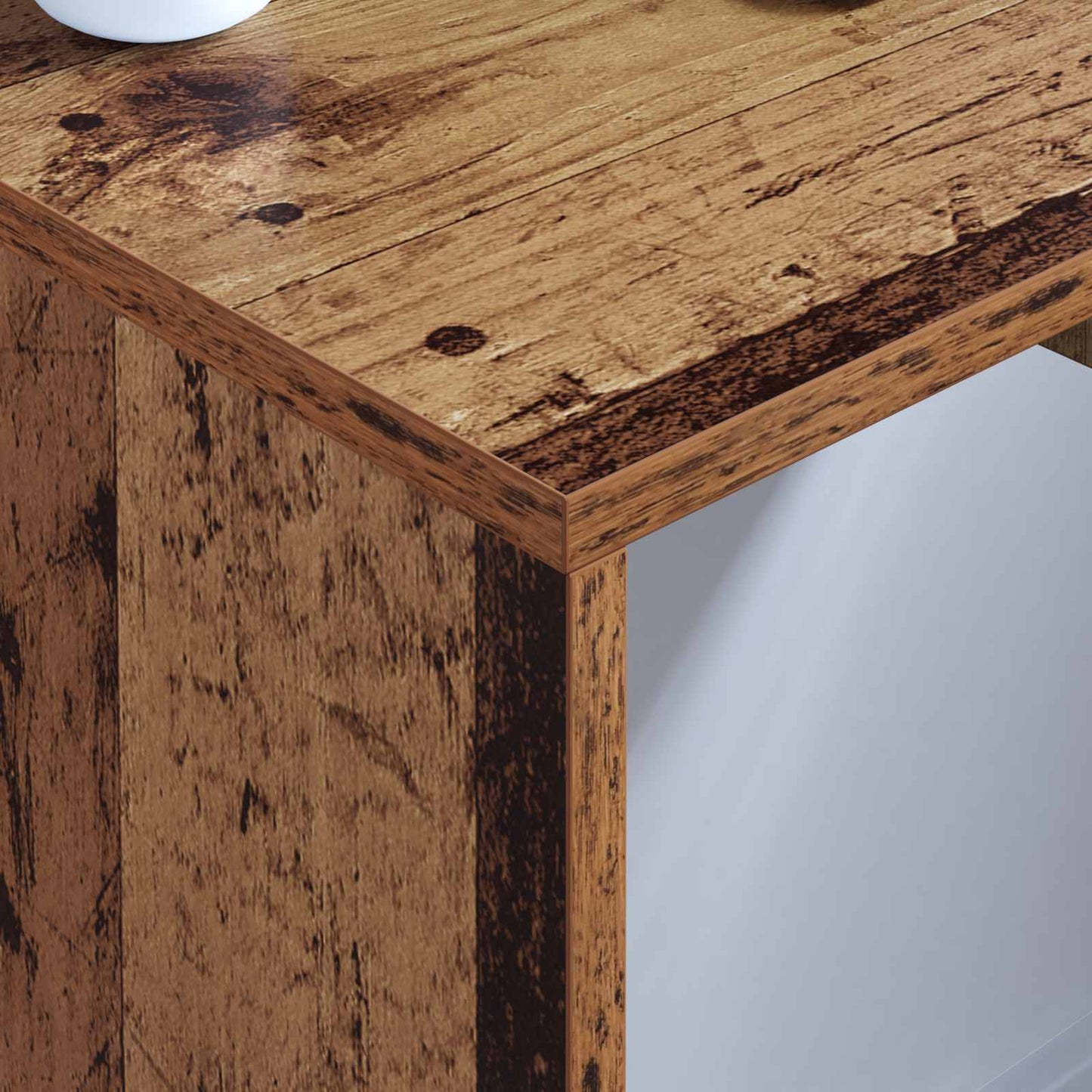 Aan de muur bevestigd bureau Oud Hout 60 x 45 x 30 cm