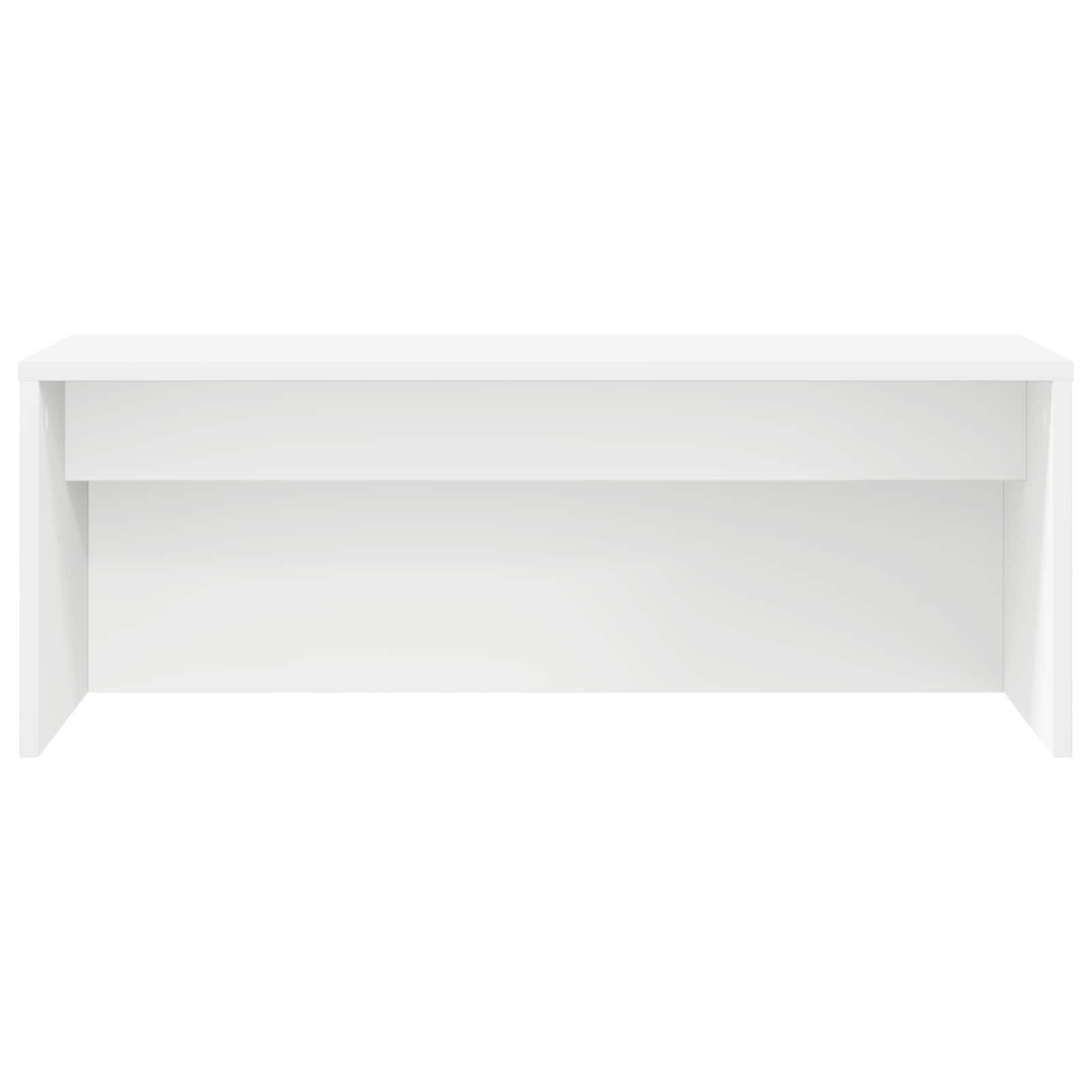 Aan de muur bevestigd bureau Wit 80 x 45 x 30 cm Bewerkt hout