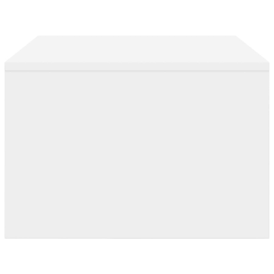 Aan de muur bevestigd bureau Wit 80 x 45 x 30 cm Bewerkt hout