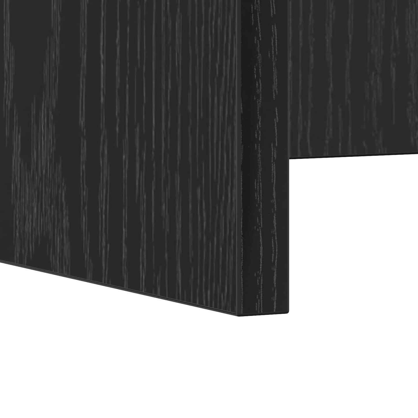 Aan de muur bevestigd bureau Zwart Eiken 80 x 45 x 30 cm