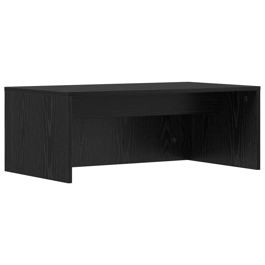 Aan de muur bevestigd bureau Zwart Eiken 80 x 45 x 30 cm