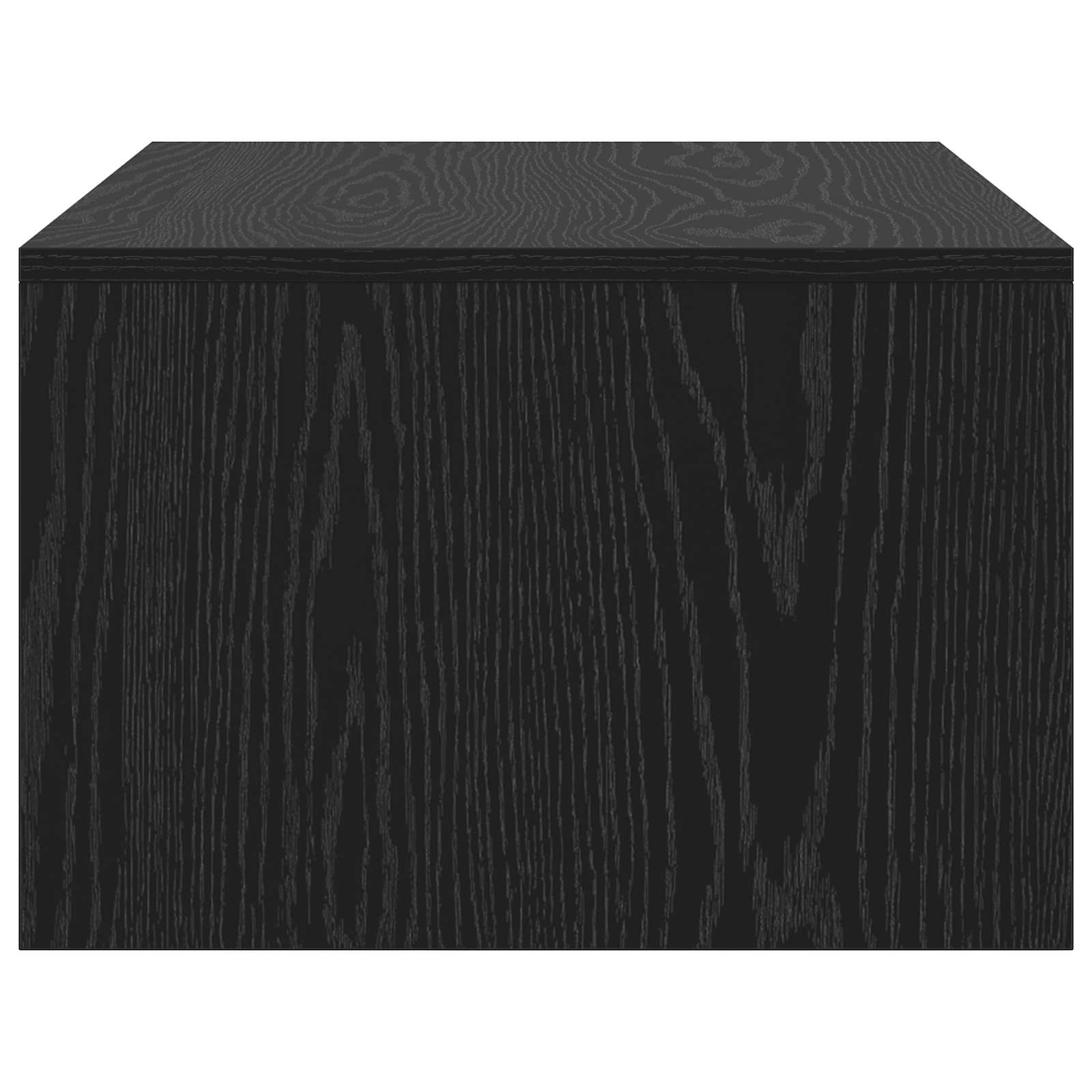 Aan de muur bevestigd bureau Zwart Eiken 80 x 45 x 30 cm