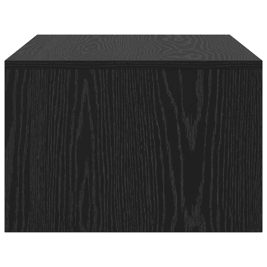 Aan de muur bevestigd bureau Zwart Eiken 80 x 45 x 30 cm