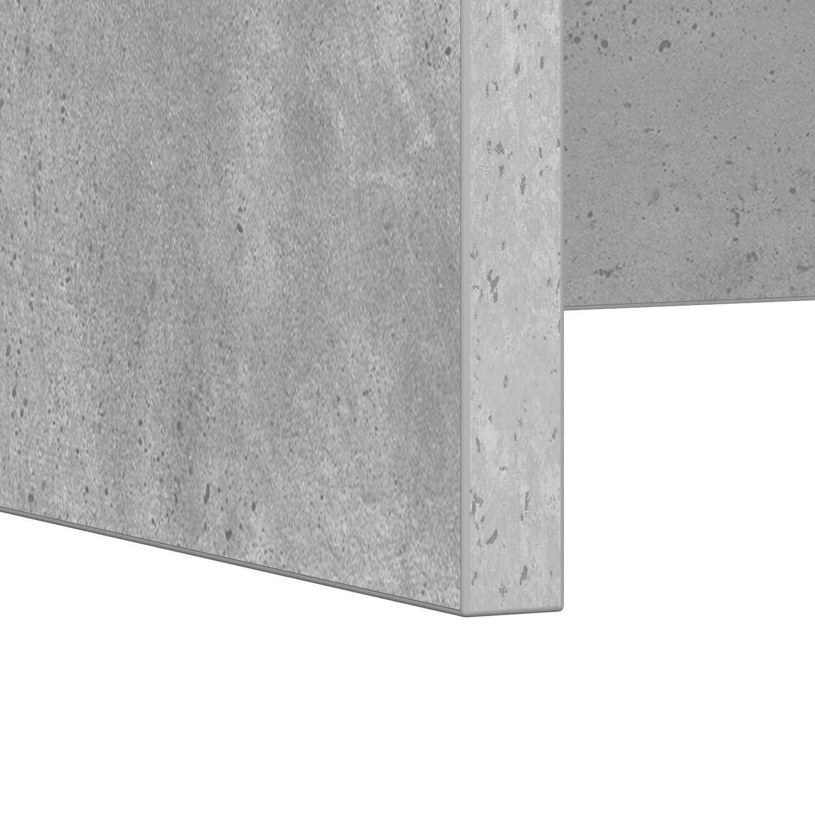 Aan de muur bevestigd bureau Beton Grijs 80 x 45 x 30 cm