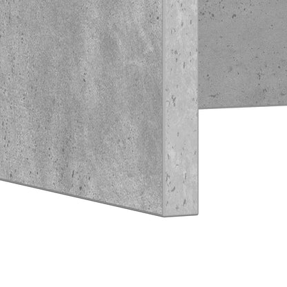 Aan de muur bevestigd bureau Beton Grijs 80 x 45 x 30 cm