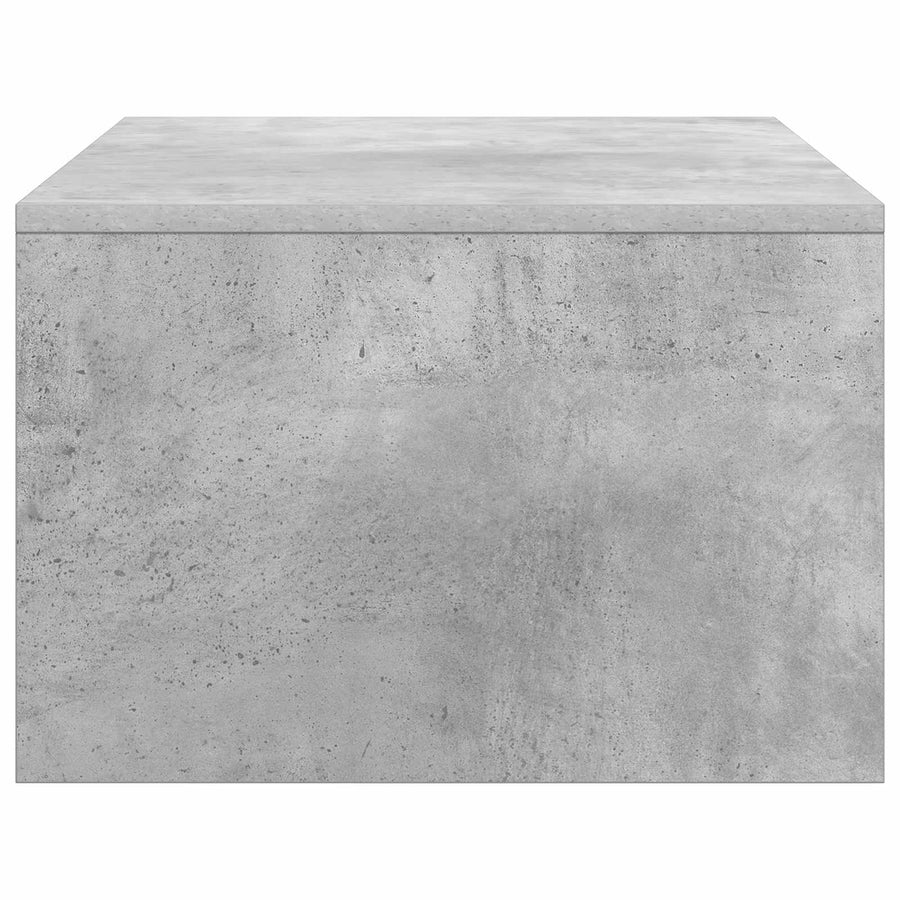 Aan de muur bevestigd bureau Beton Grijs 80 x 45 x 30 cm