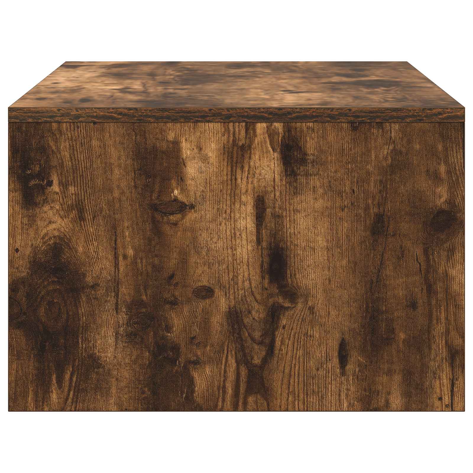 Aan de muur bevestigd bureau Gerookt eiken 80 x 45 x 30 cm