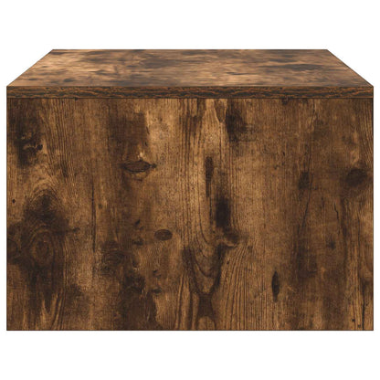 Aan de muur bevestigd bureau Gerookt eiken 80 x 45 x 30 cm