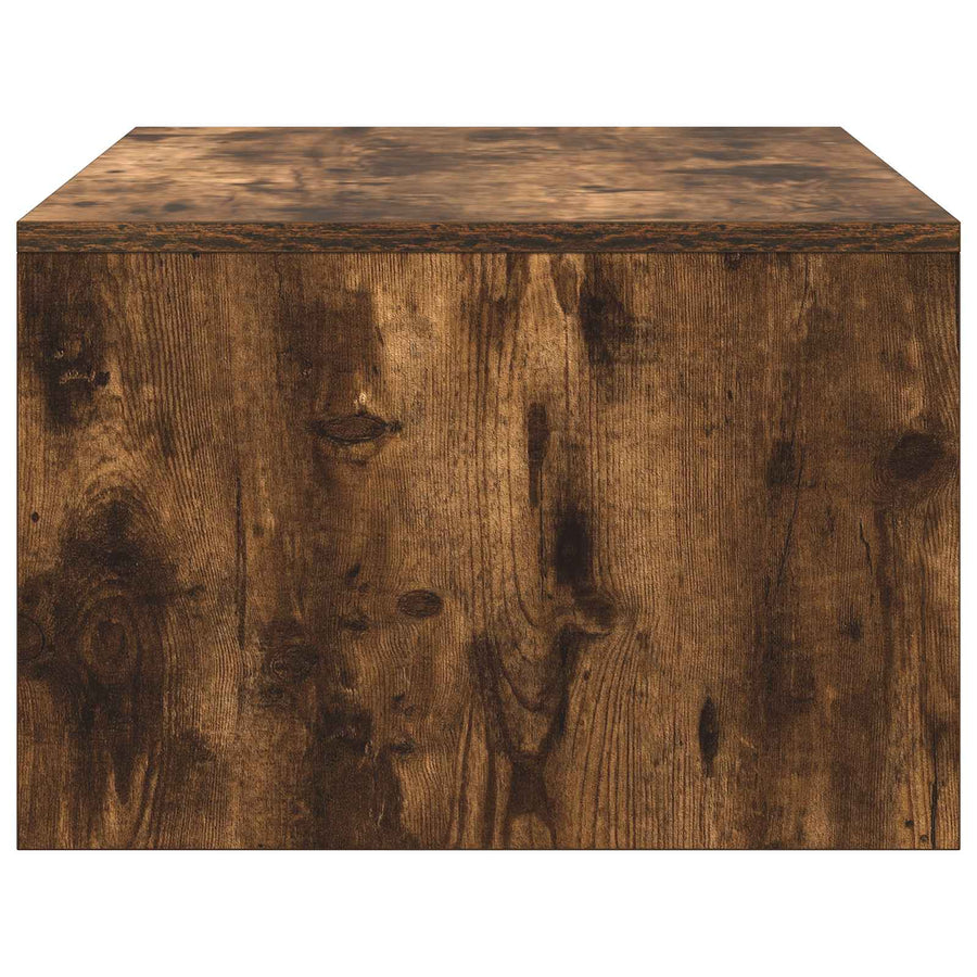 Aan de muur bevestigd bureau Gerookt eiken 80 x 45 x 30 cm