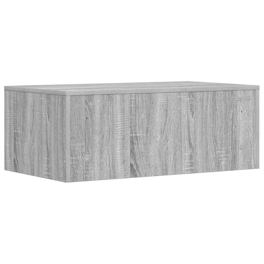 Aan de muur bevestigd bureau Grijs Sonoma 80 x 45 x 30 cm