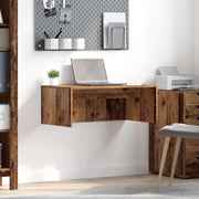 Wandbureau 80x45x30 cm bewerkt hout