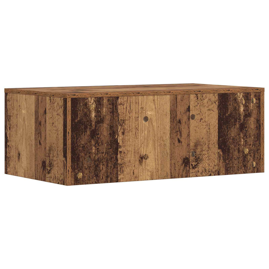 Aan de muur bevestigd bureau Oud Hout 80 x 45 x 30 cm